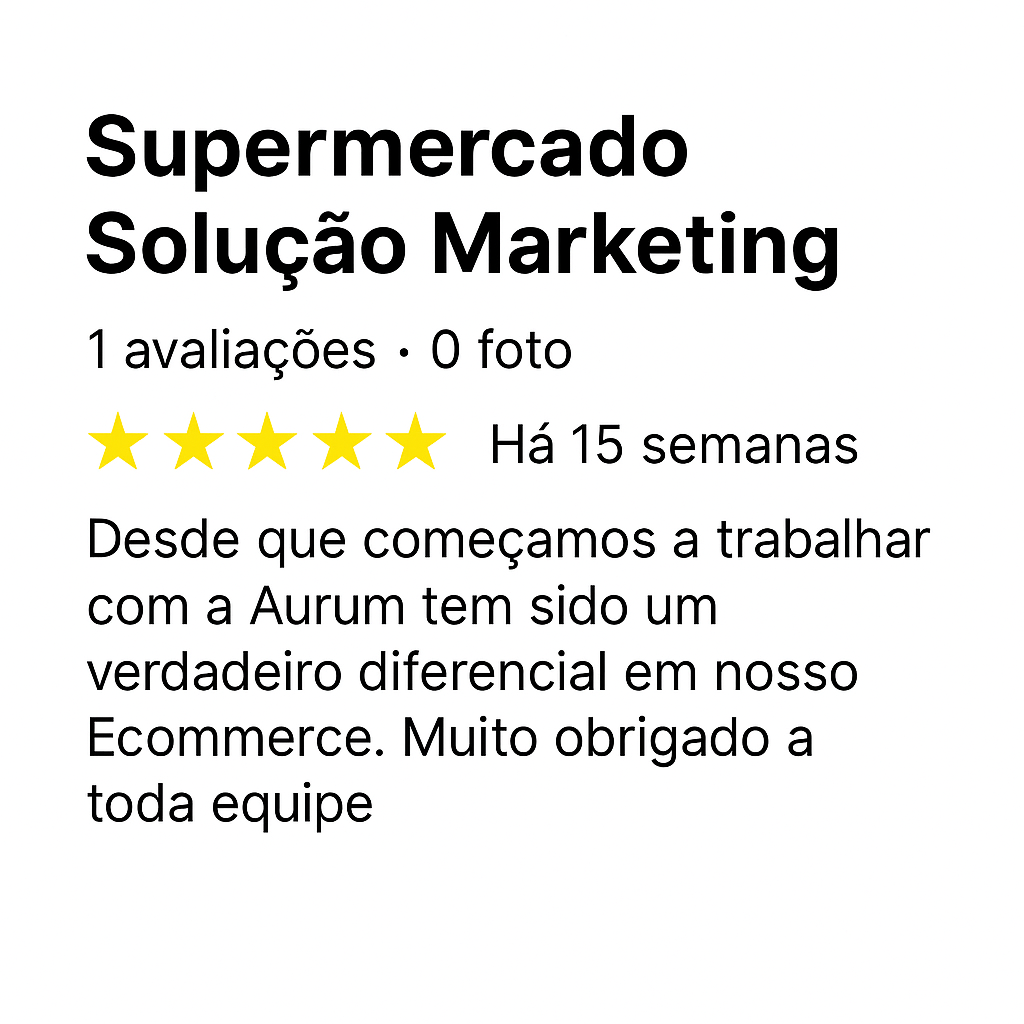 Avaliação Google 5